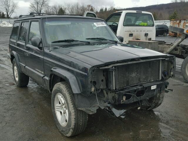 1J4FF68S5YL133388 - 2000 JEEP CHEROKEE L BLACK photo 1