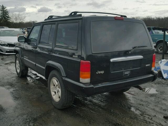 1J4FF68S5YL133388 - 2000 JEEP CHEROKEE L BLACK photo 3