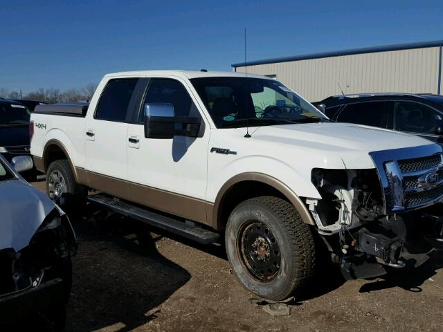 1FTFW1E60BFA38470 - 2011 FORD F150 SUPER WHITE photo 1