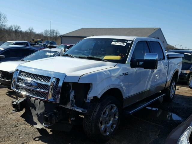 1FTFW1E60BFA38470 - 2011 FORD F150 SUPER WHITE photo 2