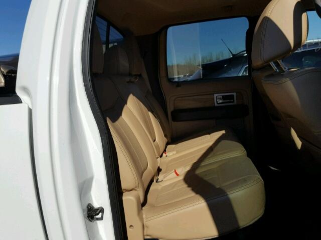 1FTFW1E60BFA38470 - 2011 FORD F150 SUPER WHITE photo 6