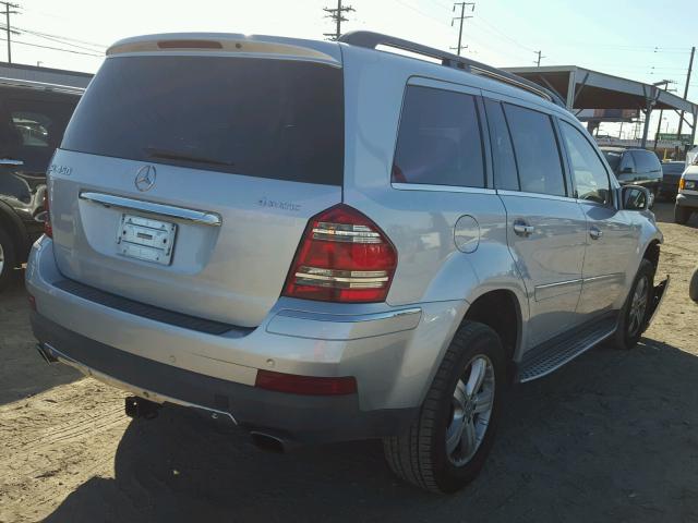 4JGBF71E88A310263 - 2008 MERCEDES-BENZ GL 450 4MA SILVER photo 4