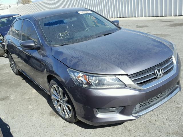 1HGCR2F52EA245659 - 2014 HONDA ACCORD SPO GRAY photo 1