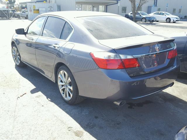 1HGCR2F52EA245659 - 2014 HONDA ACCORD SPO GRAY photo 3