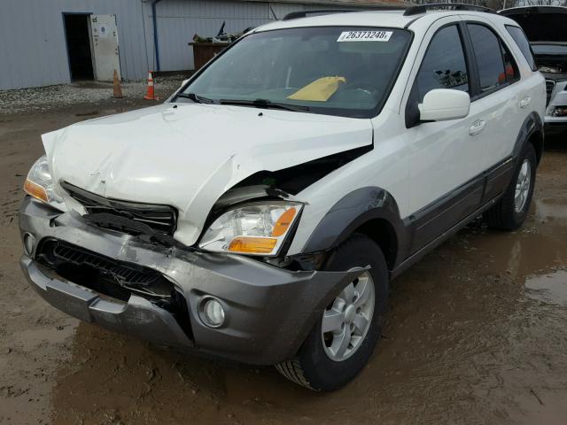 KNDJC736285830031 - 2008 KIA SORENTO EX WHITE photo 2