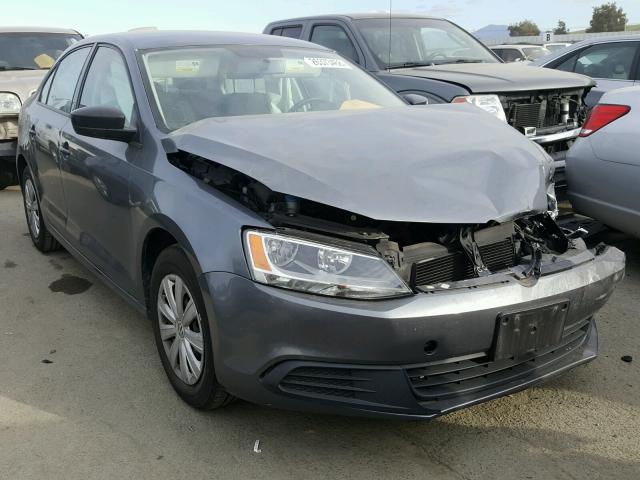 3VW2K7AJ1DM444460 - 2013 VOLKSWAGEN JETTA BASE 灰色 照片 1