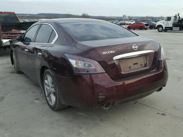 1N4AA5AP9EC441583 - 2014 NISSAN MAXIMA S PURPLE photo 3