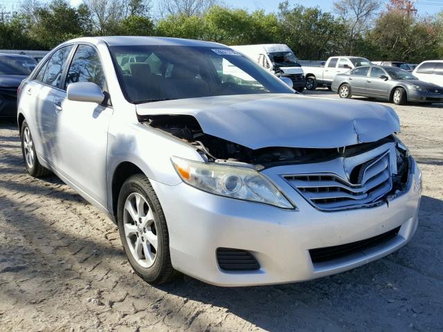 4T4BF3EK4BR213534 - 2011 TOYOTA CAMRY BASE SILVER photo 1