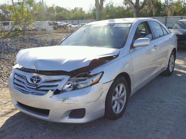 4T4BF3EK4BR213534 - 2011 TOYOTA CAMRY BASE SILVER photo 2