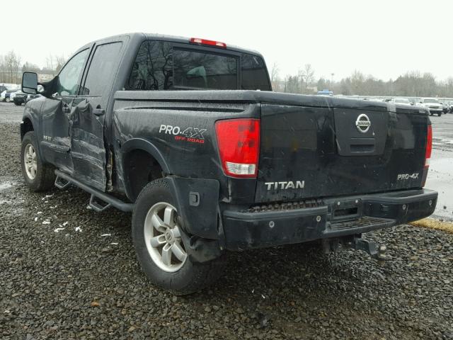 1N6AA0EC9BN308887 - 2011 NISSAN TITAN S BLACK photo 3