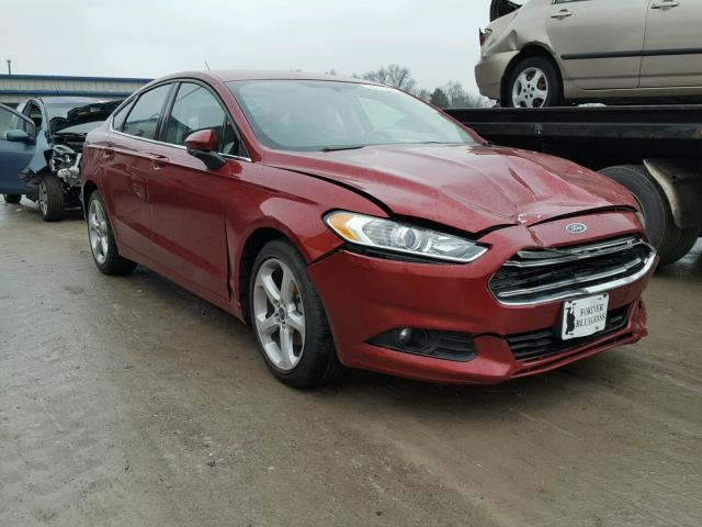3FA6P0G78GR254600 - 2016 FORD FUSION S RED photo 1