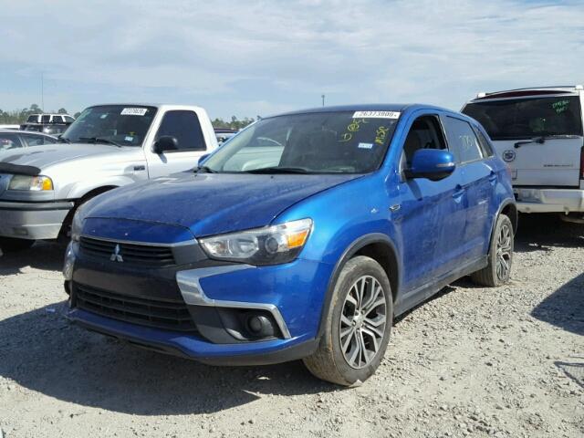 JA4AP3AU4HZ004041 - 2017 MITSUBISHI OUTLANDER BLUE photo 2