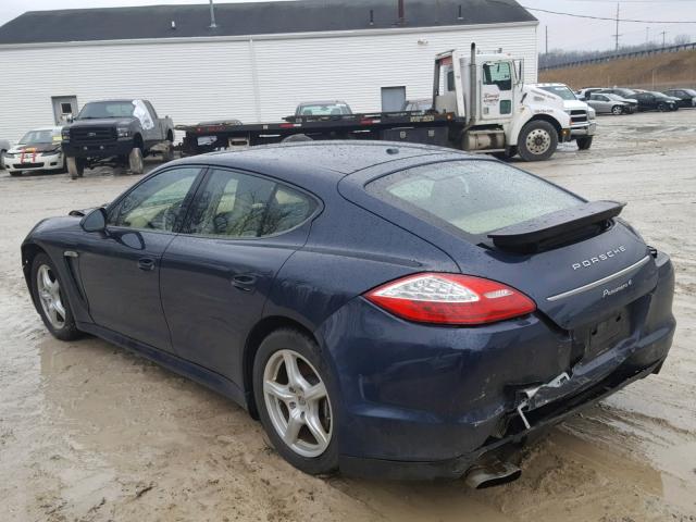 WP0AA2A76BL020828 - 2011 PORSCHE PANAMERA 2 BLUE photo 3