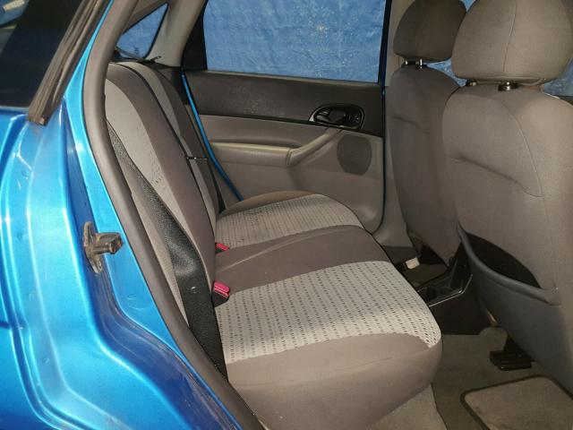 1FAFP34N67W165884 - 2007 FORD FOCUS ZX4 BLUE photo 6