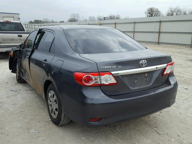 2T1BU4EE7BC698432 - 2011 TOYOTA COROLLA BA GRAY photo 3