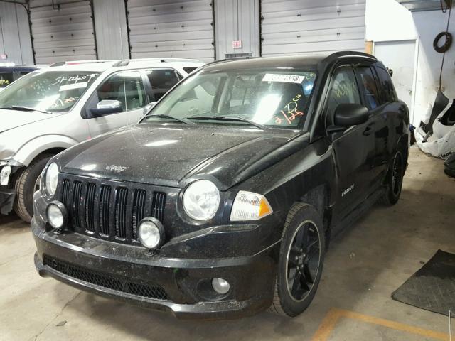 1J8FF47W08D703816 - 2008 JEEP COMPASS SP BLACK photo 2