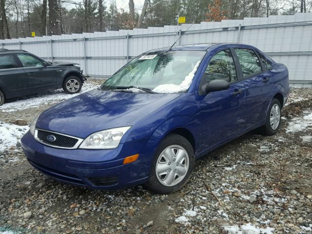 1FAFP34N95W188248 - 2005 FORD FOCUS ZX4 BLUE photo 2