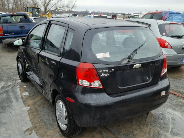 KL1TJ62604B201316 - 2004 CHEVROLET AVEO LS 黑色 照片 3