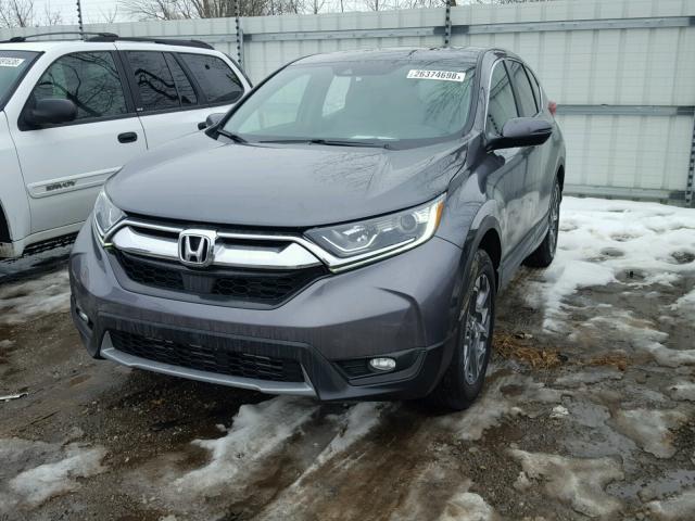 2HKRW2H86HH621303 - 2017 HONDA CR-V EXL GRAY photo 2