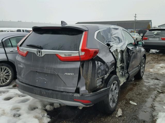 2HKRW2H86HH621303 - 2017 HONDA CR-V EXL GRAY photo 4