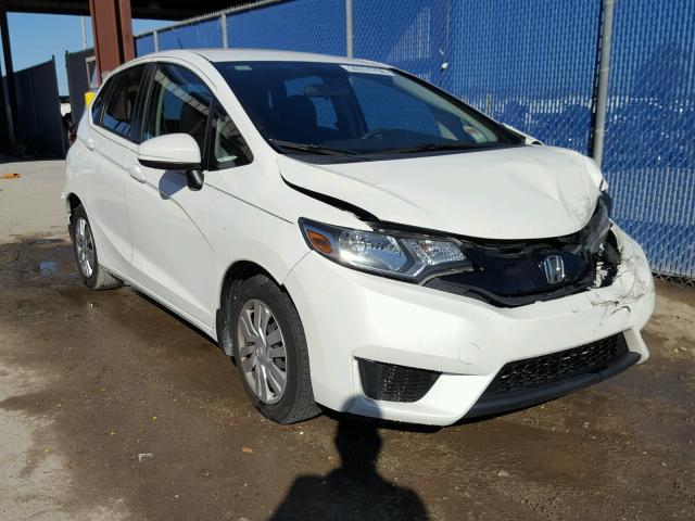 3HGGK5H54FM776502 - 2015 HONDA FIT LX WHITE photo 1