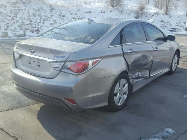 KMHEC4A41CA058084 - 2012 HYUNDAI SONATA HYB SILVER photo 4