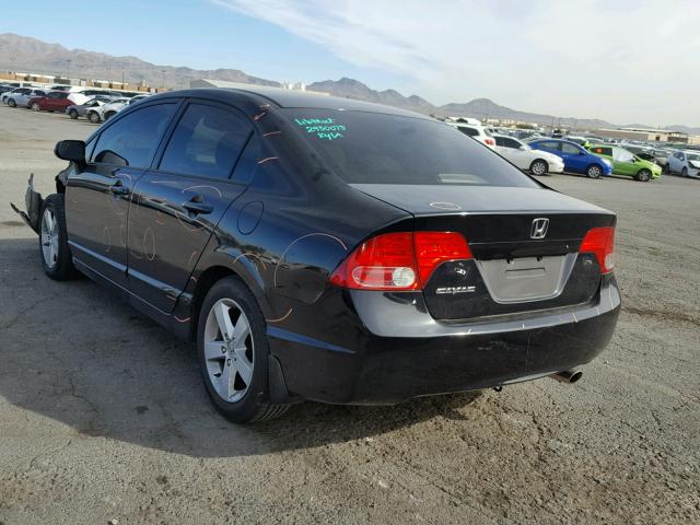 1HGFA168X6L050911 - 2006 HONDA CIVIC EX შავი ფოტო 3