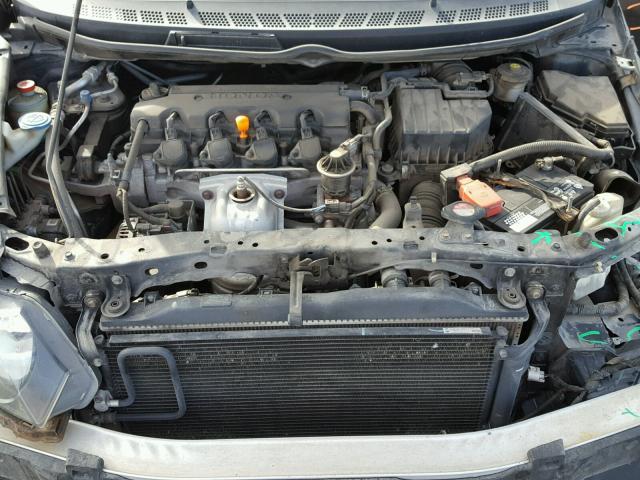 1HGFA168X6L050911 - 2006 HONDA CIVIC EX შავი ფოტო 7