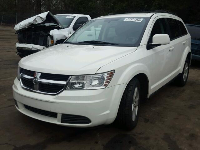 3D4GG57V99T590906 - 2009 DODGE JOURNEY SX WHITE photo 2