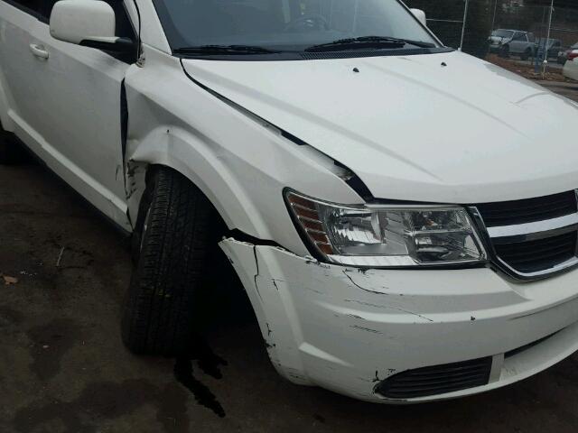 3D4GG57V99T590906 - 2009 DODGE JOURNEY SX WHITE photo 9