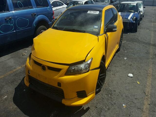 JTKJF5C76C3026445 - 2012 TOYOTA SCION TC YELLOW photo 2