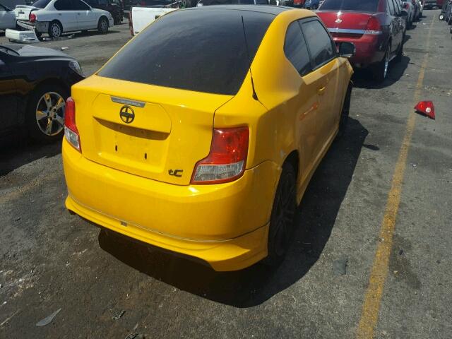 JTKJF5C76C3026445 - 2012 TOYOTA SCION TC YELLOW photo 4