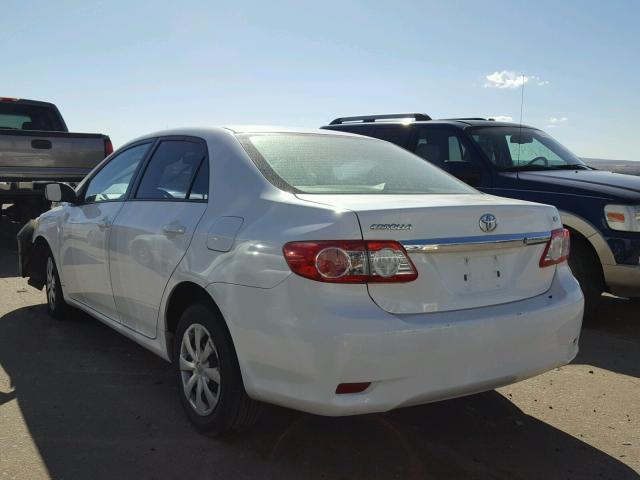 2T1BU4EE6BC614553 - 2011 TOYOTA COROLLA BA WHITE photo 3