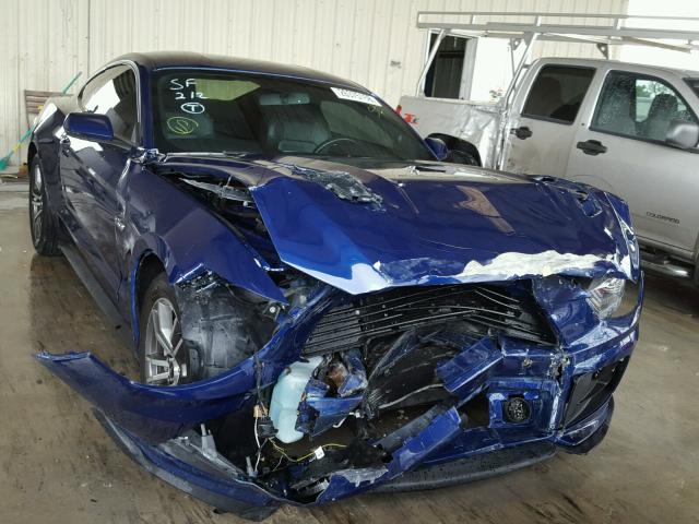 1FA6P8CF7F5349369 - 2015 FORD MUSTANG GT BLUE photo 1