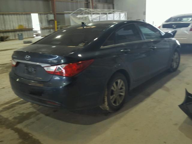 5NPEB4AC0BH034431 - 2011 HYUNDAI SONATA GLS BLUE photo 4