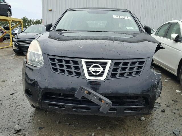 JN8AS58V88W411994 - 2008 NISSAN ROGUE S BLACK photo 9