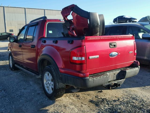 1FMEU51K47UA44007 - 2007 FORD EXPLORER S RED photo 3