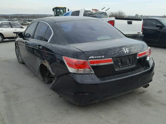 1HGCP2F75CA159864 - 2012 HONDA ACCORD EX BLACK photo 3