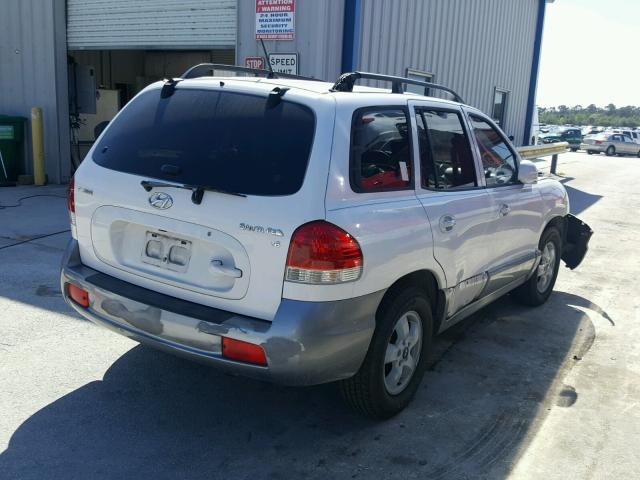 KM8SC13D95U959087 - 2005 HYUNDAI SANTA FE G WHITE photo 4