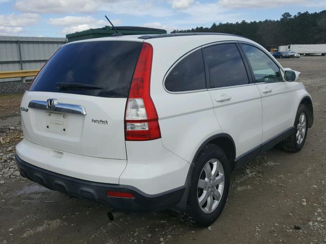 JHLRE38737C058062 - 2007 HONDA CR-V EXL WHITE photo 4