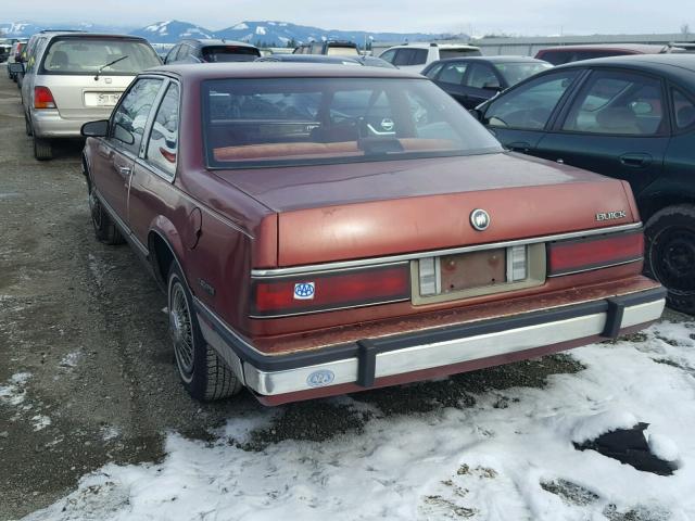 1G4HR3734GH455581 - 1986 BUICK LESABRE LI RED photo 3