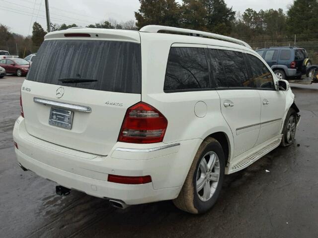 4JGBF71E78A363780 - 2008 MERCEDES-BENZ GL 450 4MA WHITE photo 4