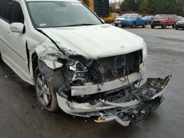 4JGBF71E78A363780 - 2008 MERCEDES-BENZ GL 450 4MA WHITE photo 9