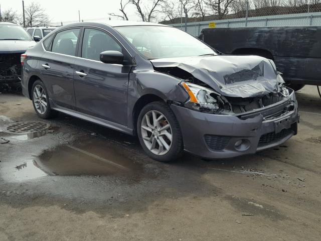 3N1AB7AP4DL677700 - 2013 NISSAN SENTRA S GRAY photo 1