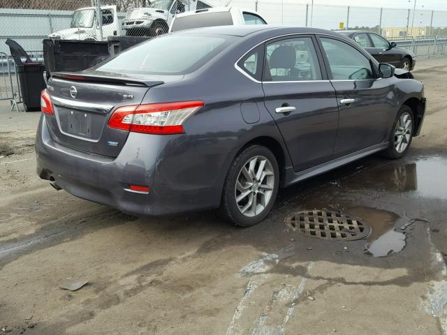 3N1AB7AP4DL677700 - 2013 NISSAN SENTRA S GRAY photo 4