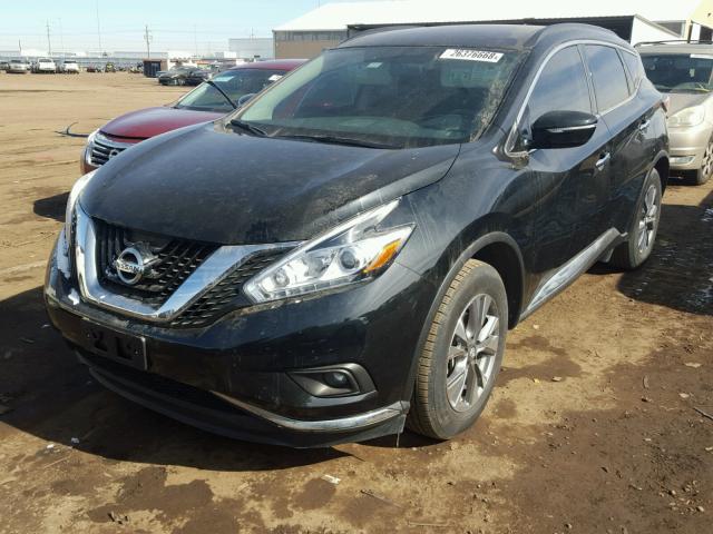 5N1AZ2MG5FN256526 - 2015 NISSAN MURANO S BLACK photo 2