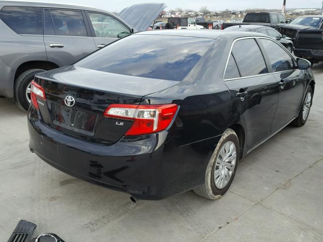 4T4BF1FK3ER348592 - 2014 TOYOTA CAMRY L BLACK photo 4