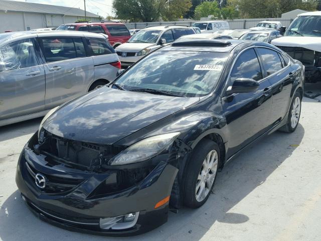 1YVHZ8CB9A5M01744 - 2010 MAZDA 6 S BLACK photo 2