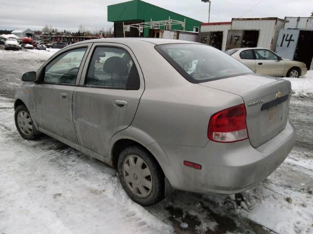 KL1TJ52664B179753 - 2004 CHEVROLET AVEO LS GRAY photo 3