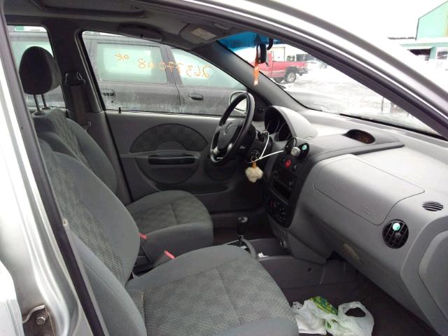 KL1TJ52664B179753 - 2004 CHEVROLET AVEO LS GRAY photo 5